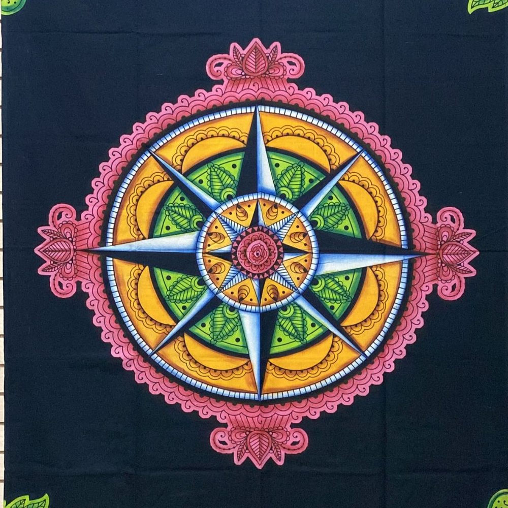 Compass Mandala Tapestry